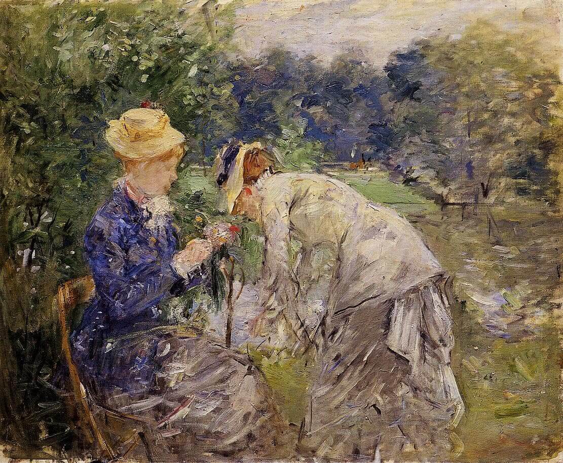 “A Bois de Boulogne-ban”, szerző: Berthe Morisot