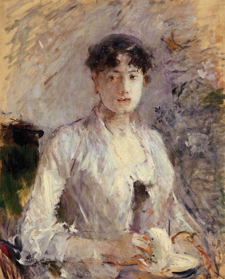 “Fiatal nő mályvaszínben”, szerző: Berthe Morisot